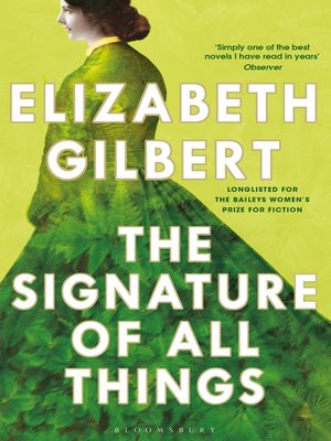cover image of The Signature of All Things